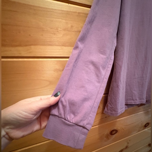 Ivory Ella size Medium purple long sleeve tee with boho elephant print. - Picture 3 of 8
